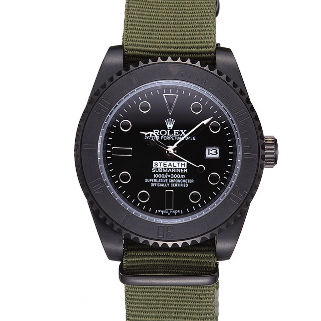 Aaa replica watch Olive 621995 Rolex Stealth Submariner 0522